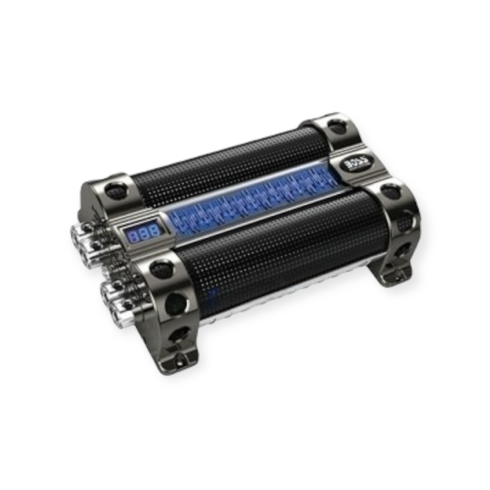 new Boss Audio ♫ CAP30 30 Farad Digital Capacitor ♫ Blue Illumination ♫ in Box